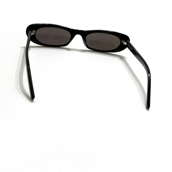 YSL SAINT LAURENT SL 557 BLACK CAT EYE OVAL SUNGLASSES - Picture 5 of 16